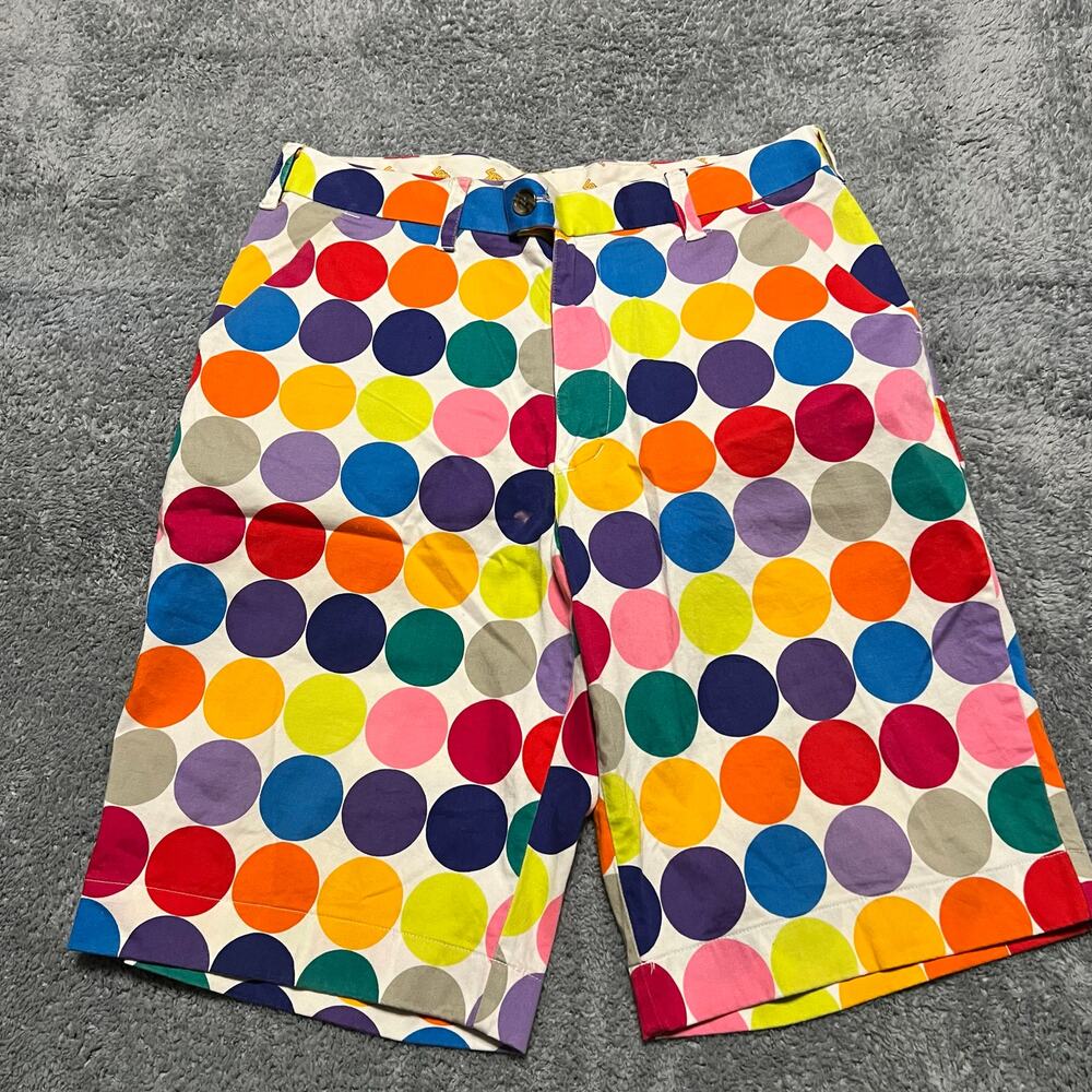 Loud Mouth Golf Shorts Mens 32 Dots All Over Print Wild Long *